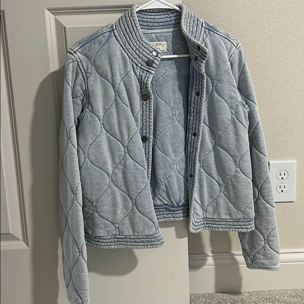Stretchy denim jacket z supply